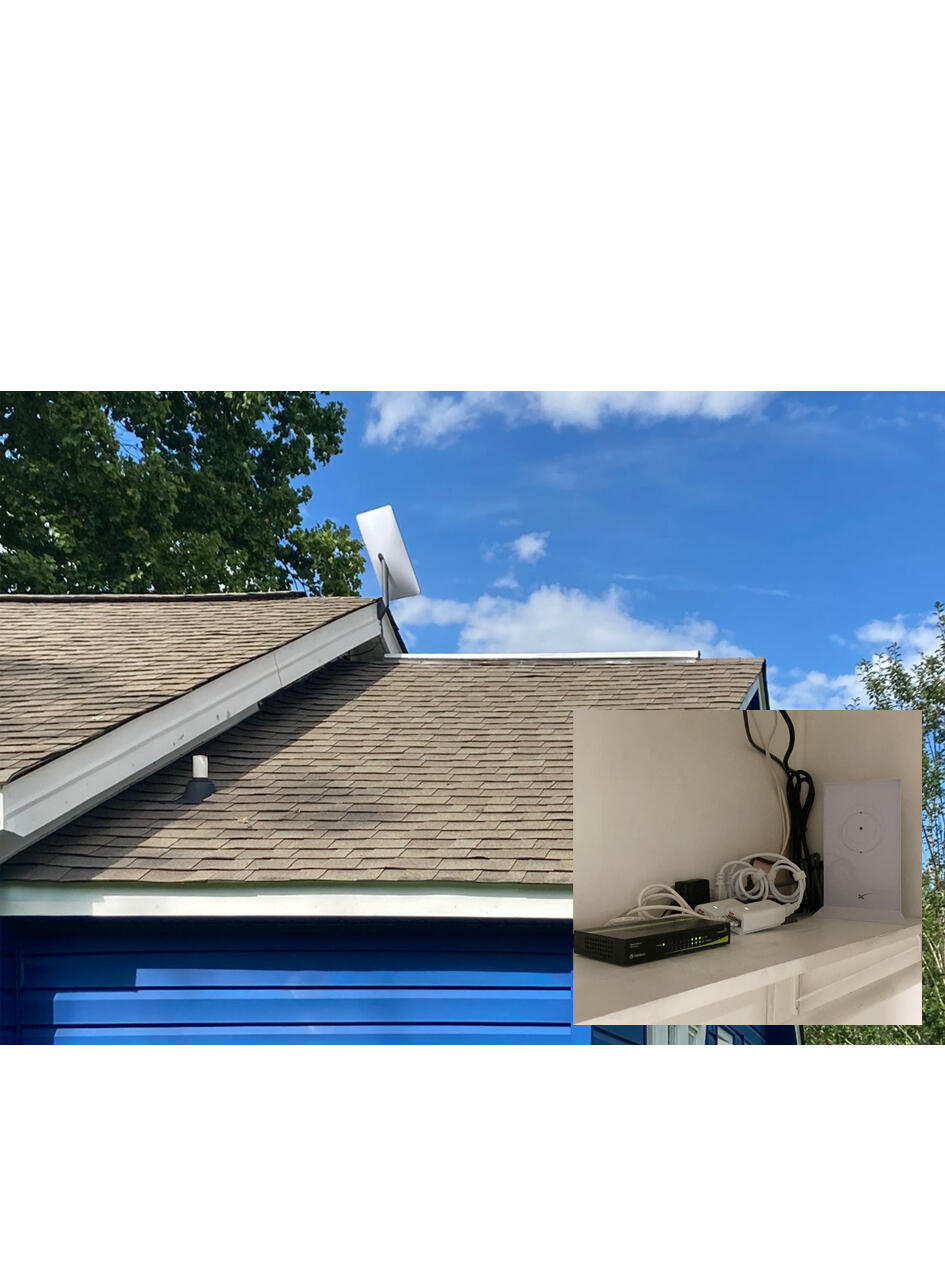 Starlink installation in Western North Carolina